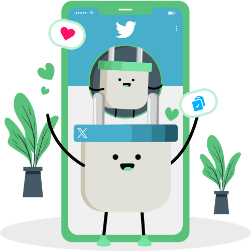 Plugman Twitter services illustration