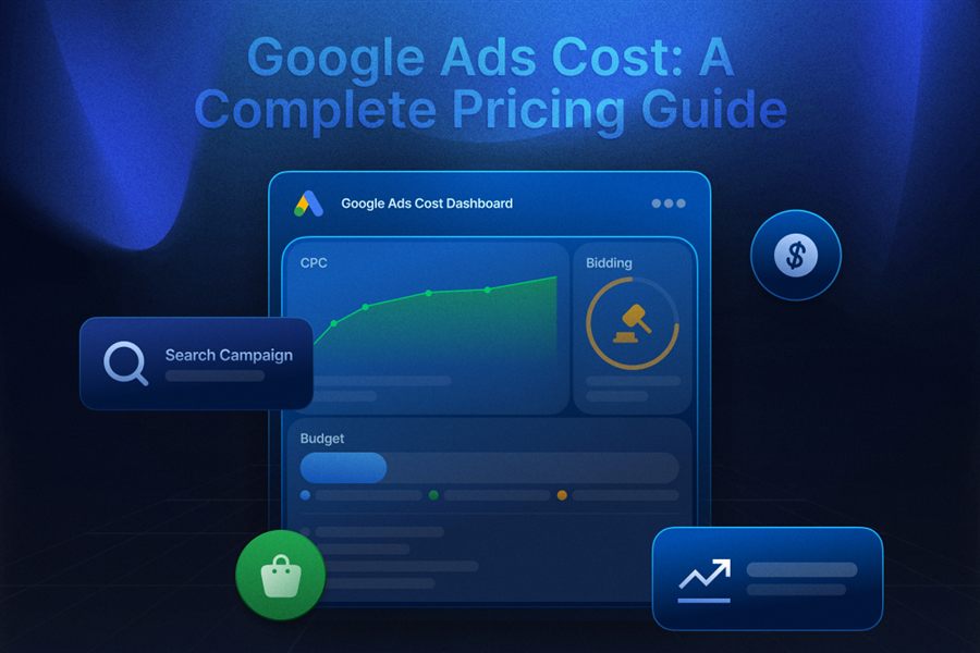 Google Ads cost guide infographic